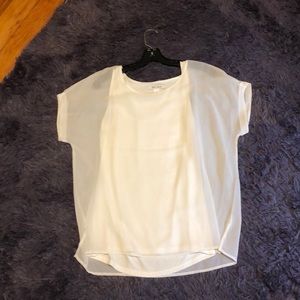 White House Black Market White Blouse